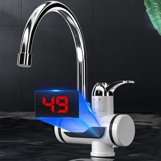 Robinet electric Instant pentru apa calda, cu afisaj LCD