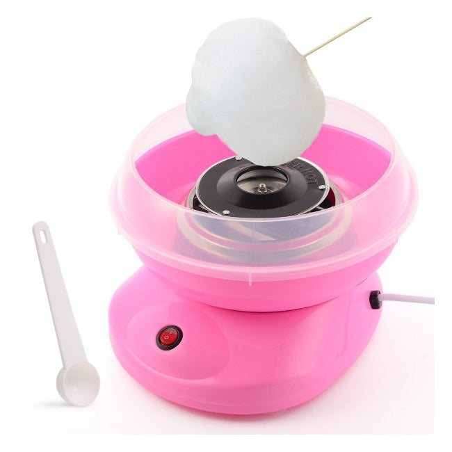 Aparat De Facut Vata De Zahar Cotton Candy, FAINTEC, Lingura, 10 x bete, Picioruse anti-alunecare, Roz
