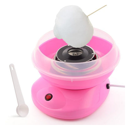 Aparat De Facut Vata De Zahar Cotton Candy, FAINTEC, Lingura, 10 x bete, Picioruse anti-alunecare, Roz
