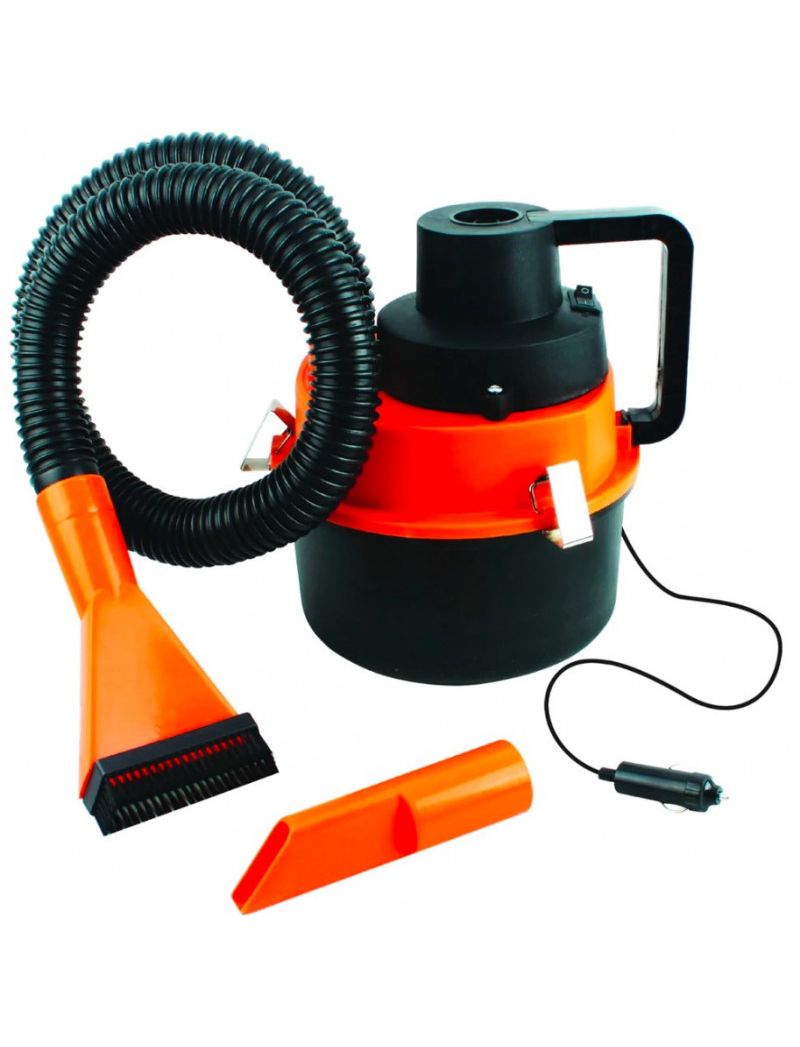 Aspirator auto 2 in 1 160W turbo, 12 V, functie umflare, umed, uscat, portocaliu