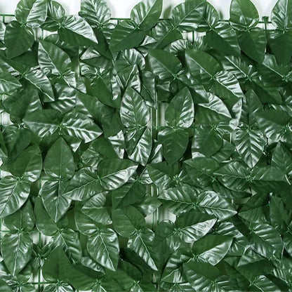 Gard artificial verde cu frunze, 300x100cm
