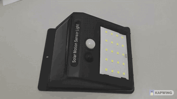 Lampa LED cu incarcare solara si senzor de miscare