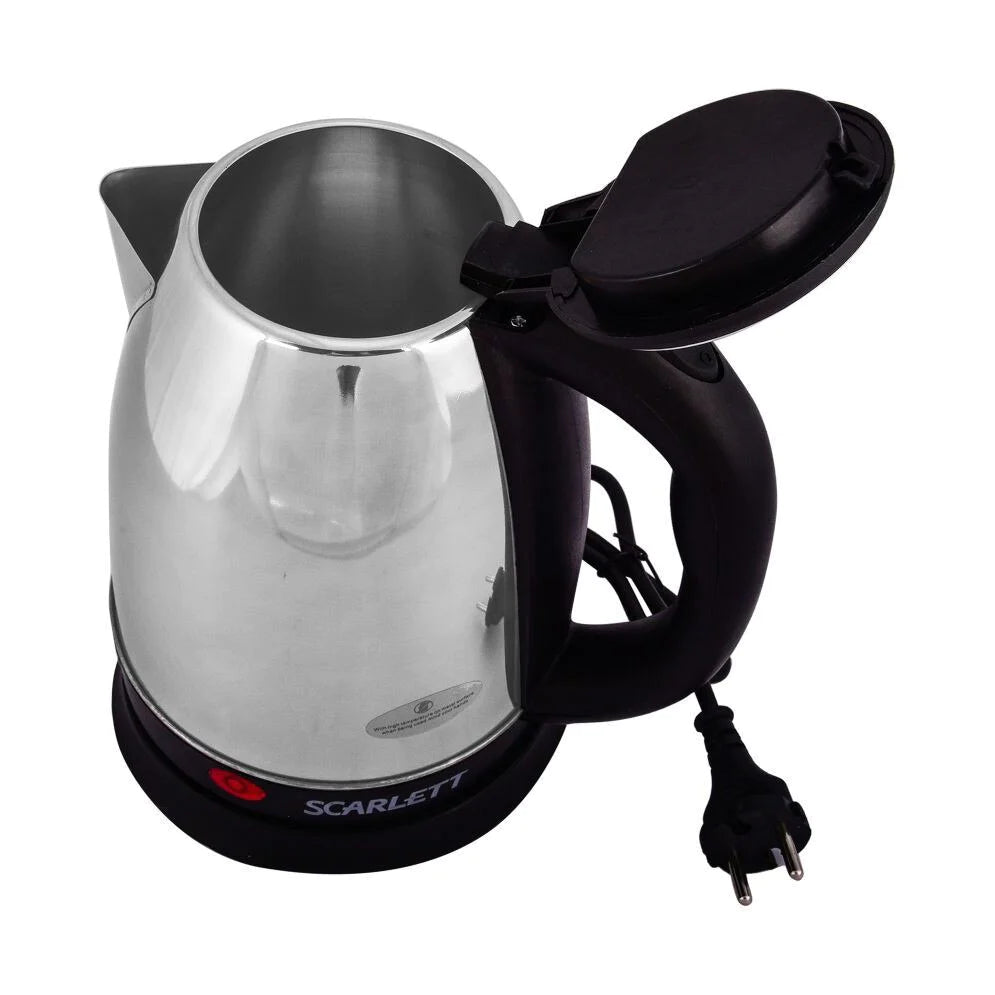 Cana Fierbator Inox, 1500W, 2 L, Declansare Automata, Inox/Negru