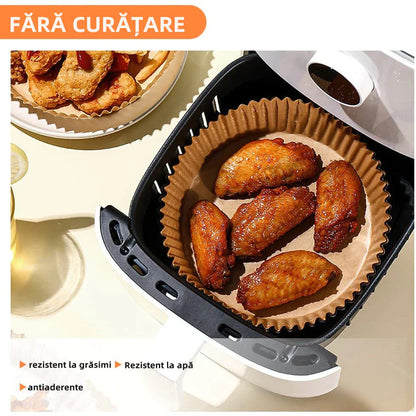 Hartie de copt pentru friteuza si tava, unica folosinta, 200 Buc