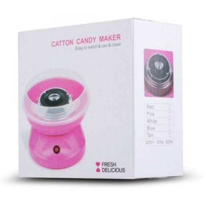 Aparat De Facut Vata De Zahar Cotton Candy, FAINTEC, Lingura, 10 x bete, Picioruse anti-alunecare, Roz