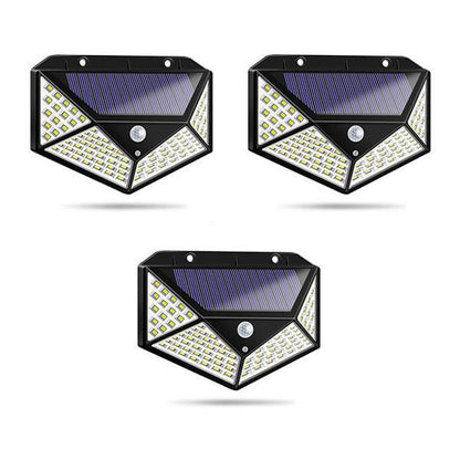 Set 2 x Lampa solara 100 Led cu senzor de miscare