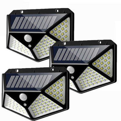 Set 2 x Lampa solara 100 Led cu senzor de miscare
