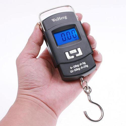 Cantar Electronic portabil pescuit, vanat, cu afisaj 50 kg