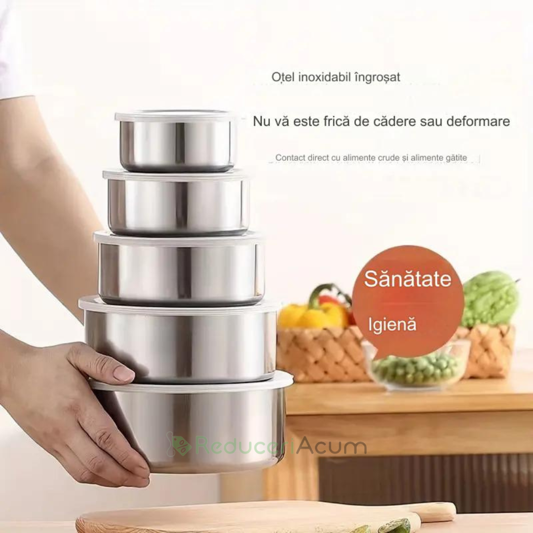 Set 5 caserole metalice