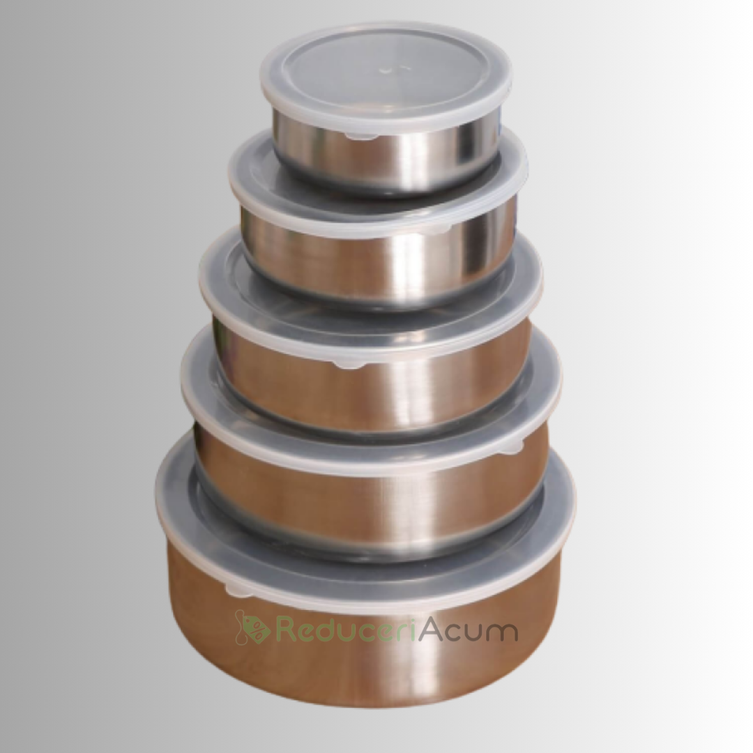 Set 5 caserole metalice