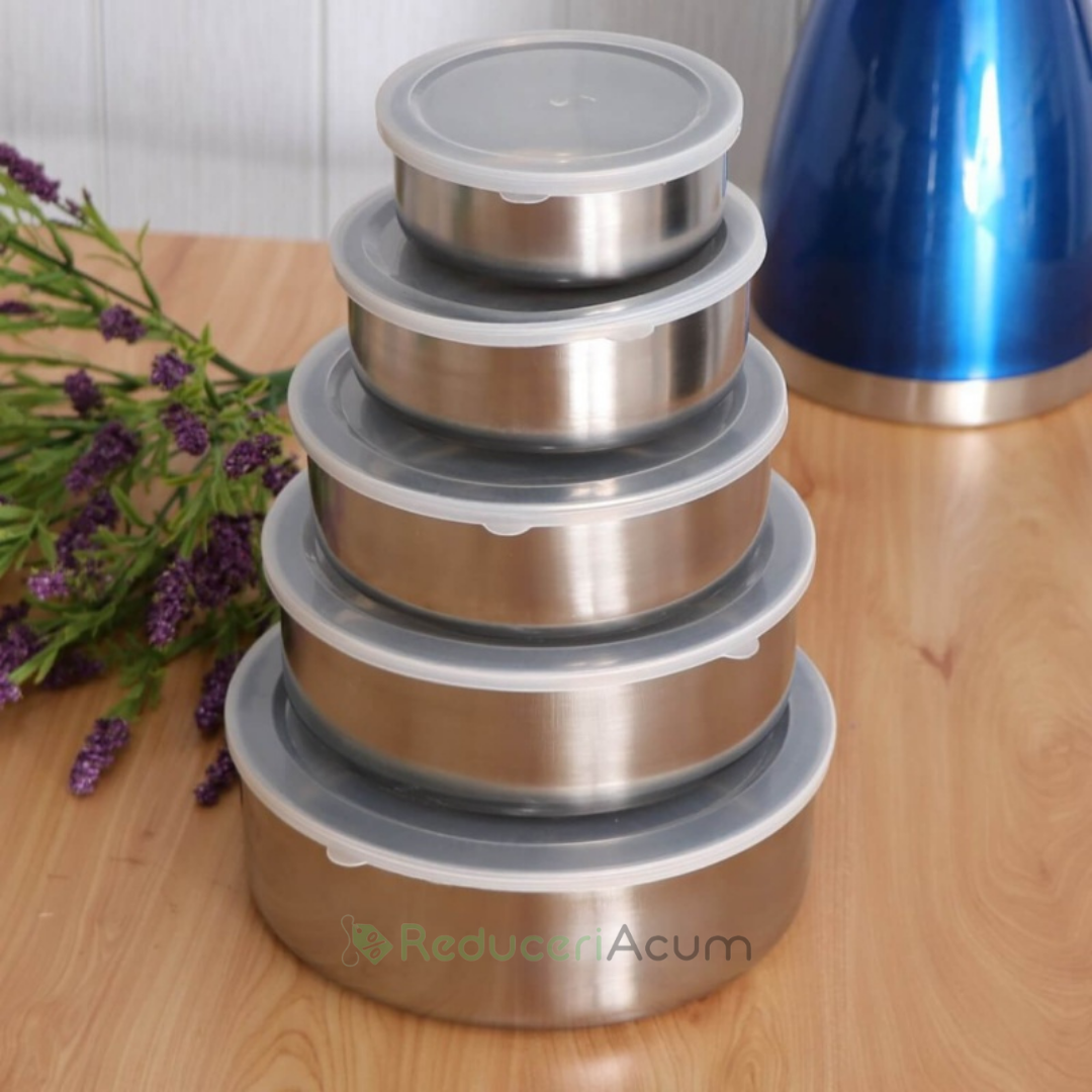 Set 5 caserole metalice