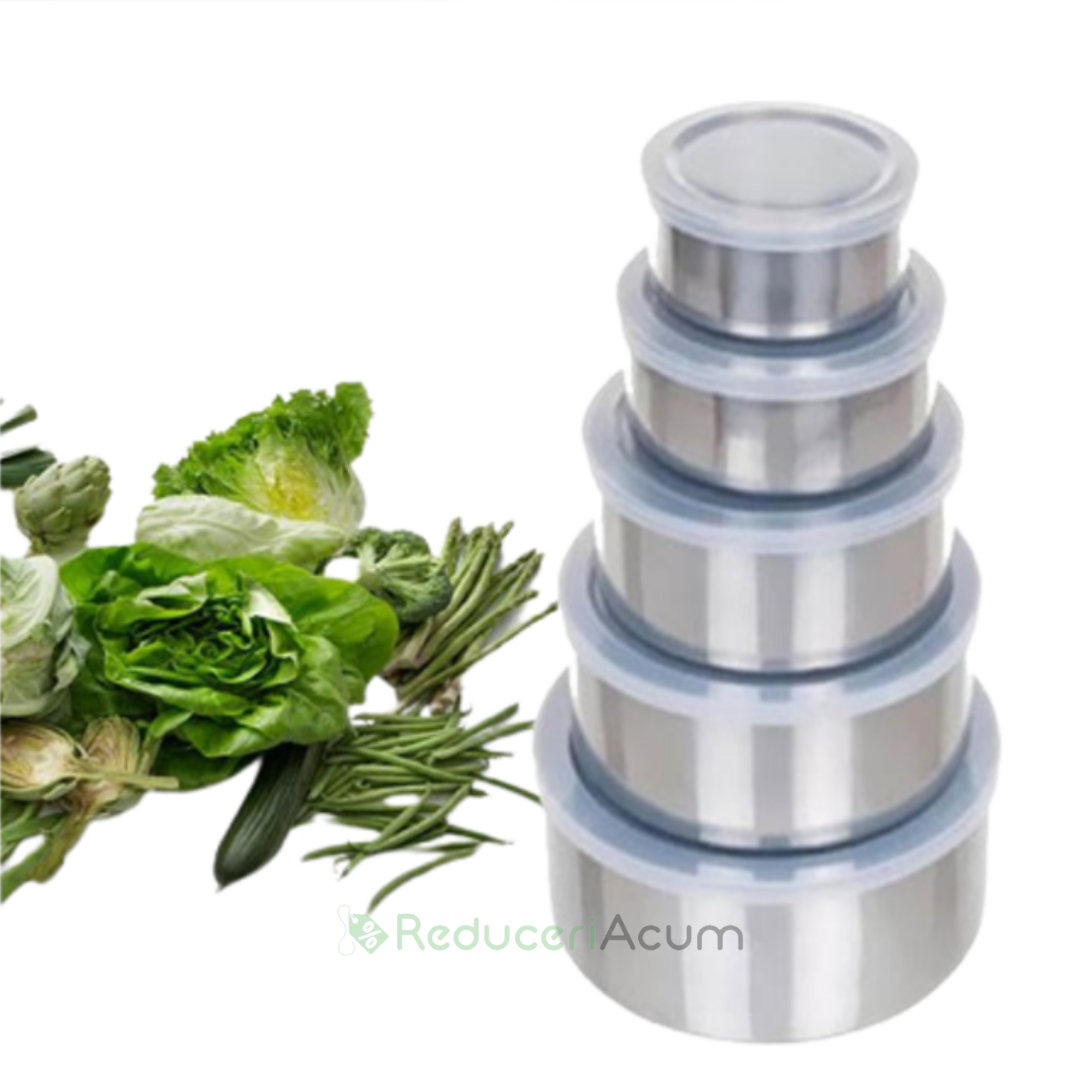 Set 5 caserole metalice