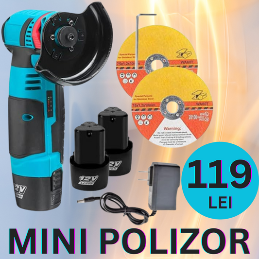 Mini polizor portabil GrinderPro 2 x Acumulatori