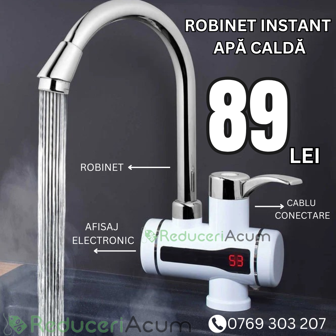 Robinet electric cu prindere pe chiuveta