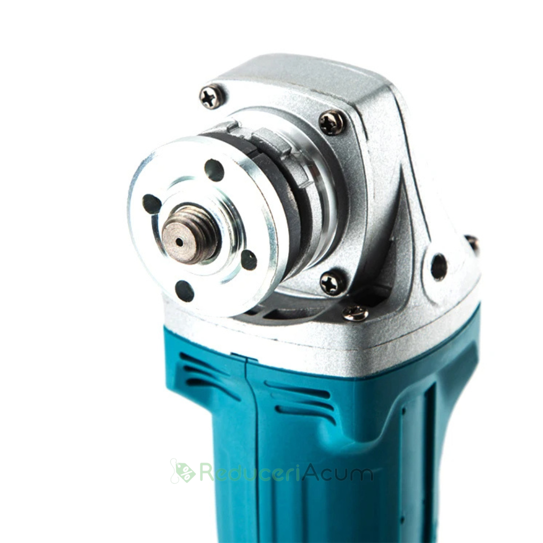 POLIZOR UNGHIULAR , FLEX CU ACUMULATOR , LEICH MANN , 2 ACUMULATORI 128 V 6 AH , 12.000 RPM , XGT, GALBEN