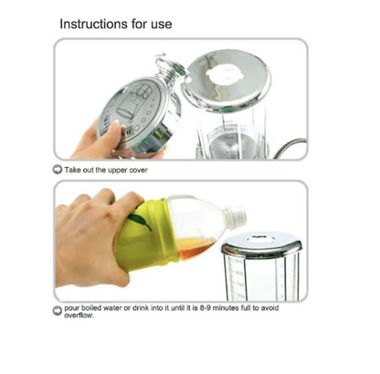 Dozator pentru bauturi cu furtun, Zola®, plastic, 950 ml, 48x14 cm, argintiu